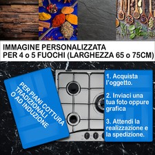 Copri Piano Cottura Fornelli Pannello Induzione Coprifornelli in vetro temperato