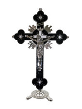 Grande Croce metallo argentato