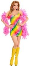COSTUME DONNA RAIMBOW DISCO