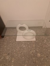 Tavolino da salotto moderno, bianco, Crystal, Mondo Convenienza, 110x60x44