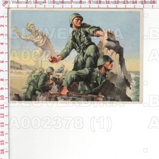 A2378 MILITARE ILLUSTRATORE COSCIA PROPAGANDA SECONDA GUERRA BOERI BOMBA A MANO