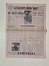 GAZZETTA DELLO SPORT 10 APRILE 1958 PARIGI-ROUBAIX - ITALIA-GERMANIA OVEST 1-1