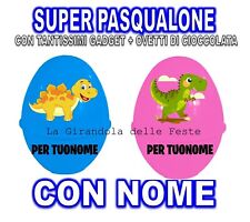 DINOSAURI SUPER PASQUALONE SORPRESONE UOVO DI PASQUA CONTENITORE BAMBINO DINOSAU