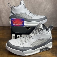 Air Jordan Flight 9.5 grigio grigio lupo taglia 9.5 654262-006 sneakers uomo OG rare