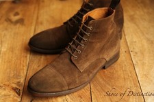 Stivali derby Paul Smith marrone marrone scamosciato uomo UK 8 US 9 EU 42