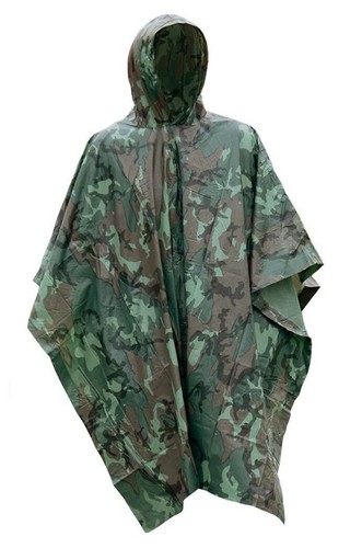 Poncho mimetico vinile pioggia