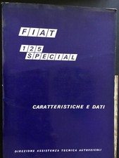 (Auto). Opuscolo concessionaria FIAT 125 SPECIAL caratteristiche e dati