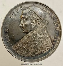PAPA LEONE XII° PONTEFICE MAX A.III° 1825 MEDAGLIA ANNUALE ARGENTO VATICANO