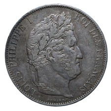 5 franchi 1846 - Lilla - Luigi Filippo I - Francia - BB+