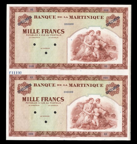 Martinica 1000 franchi - martinica,