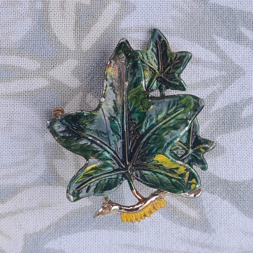 Spilla vintage squisita foglia - vintage,