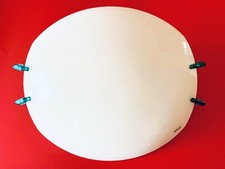 ? MAZZEGA  Enorme XL applique lampada da muro a scudo anni 80 vetro di Murano