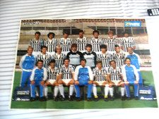 POSTER GIGANTE "HURRA' JUVENTUS" PLATINI/ROSSI/BONIEK/ZOFF VINTAGE DEL 1983