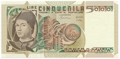 5000 lire ritratto uomo - 5000, d'uomo