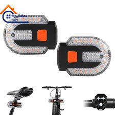Luce Posteriore Bici LED USB Ricaricabile con Frecce Indicatori Wireless