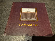 DEPLIANT BROCHURE ROLLS ROYCE CAMARGUE ENGLISH FRENCH GERMAN