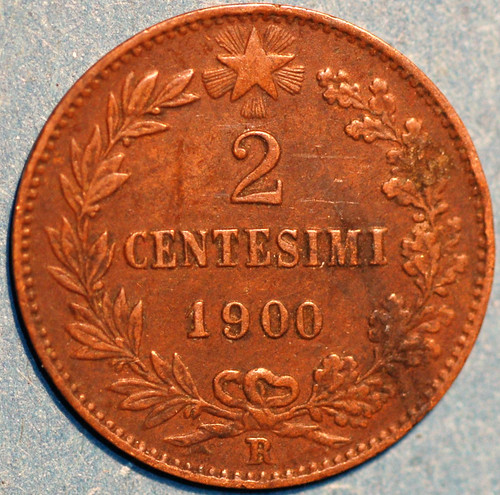 Italia centesimi 1900 - italia, 2