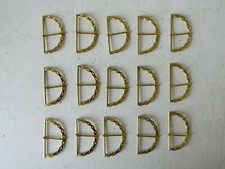 FIBBIE IN OTTONE PER CINTURA/BORSA/BORSETTA VINTAGE 