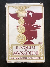 IL VOLTO DI MUSSOLINI IL DUCE NELLA VITA QUOTIDIANA COFANETTO CON 12 CARTOLINE