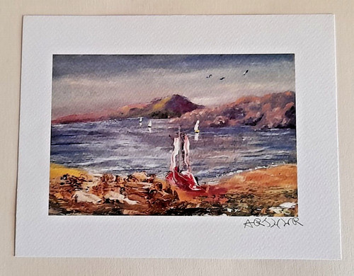 Arthur litografia barche - litografia,