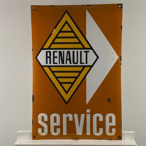 Insegna smaltata renault - smaltata,