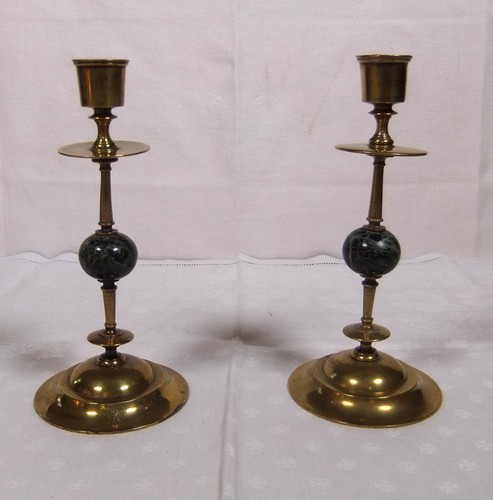 Coppia candelabri bronzo - candelabri,