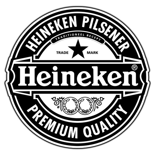 Adesivo heineken logo nero 3 - adesivo, #3