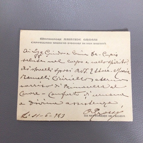 Cardinale,Grossi,cappellano