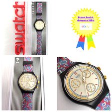 Swatch Chrono Award SCB108 1992 Vintage Orologio da polso Anni 90 NOS Anni 90