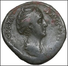 DIVA FAUSTINA I Sesterzio in