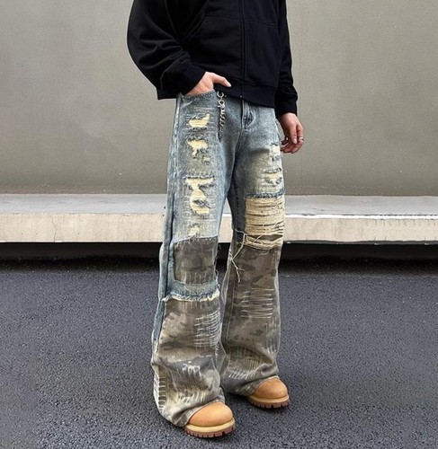 Jeans uomo blu - chiaro, denim