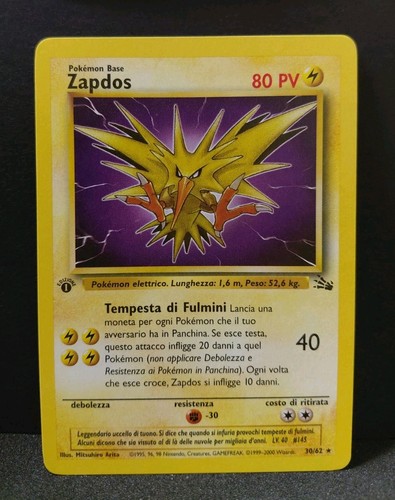 Zapdos 1st edition fossil - 1st,