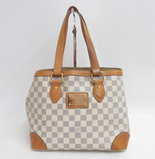 Autentica borsa a mano Louis Vuitton Damier Azur Hampstead PM F#46474