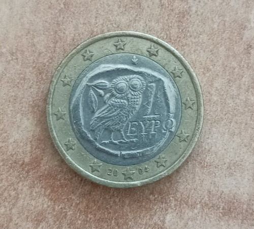 Moneta euro gufo - 1,