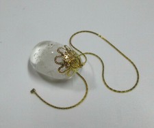 PENDOLO PENDOLINO artigianale con QUARZO IALINO CRISTALLO DI ROCCA radiestesia 