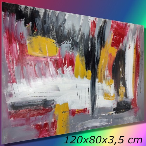 Quadro moderno dipinto mano - quadro,