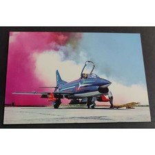 Cartolina Fiat G 91 della Pattuglia Acrobatica Nazionale