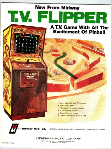 Midway anni 60 flipper - t.v.,