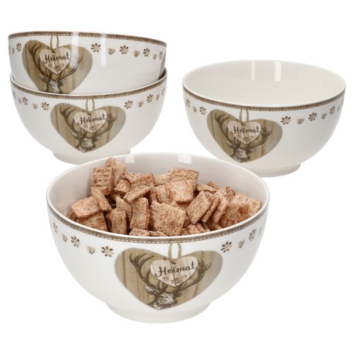 Set ciotole country heart - set,