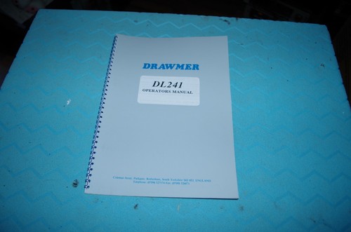 Drawmer dl241 manual - drawmer,