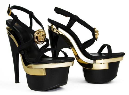 Nuove scarpe versace oro nero - nuove,