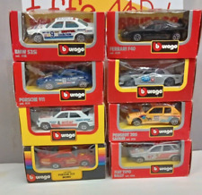 BURAGO 1/43 -  LOTTO 8 MODELLI FIAT BMW MERCEDES PORSCHE PEUGEOT   MADE IN ITALY