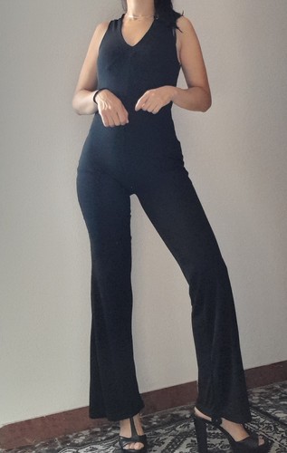 Tuta jumpsuit nera taglia - tuta,