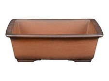 Vaso per bonsai rettangolare in gres 18,5x14x5,5 cm - ZX108