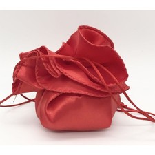 10X Fazzoletto sacchetto portaconfetti ROSSO 35 cm BOMBONIERA LAUREA 12SB