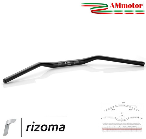 Manubrio rizoma moto conico - manubrio,
