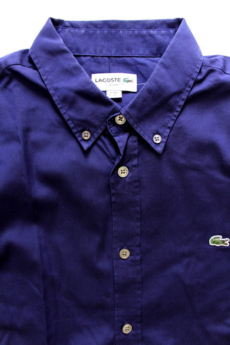Camicia lacoste cotone regular - camicia,