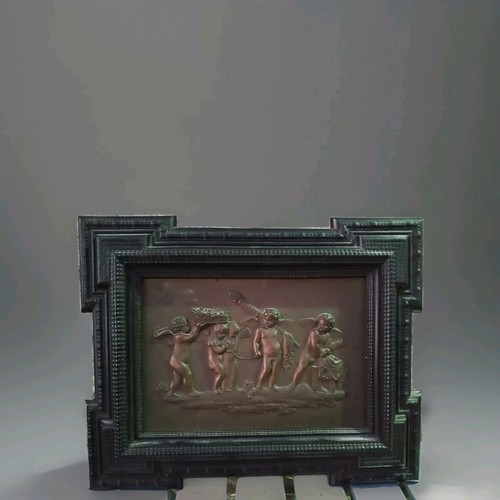 Targa cherubino bronzo