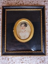 Antico dipinto ritratto in