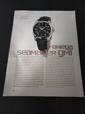 2012 OMEGA SEAMASTER GMT OROLOGIO WATCH CARATTERISTICHE ARTICOLO